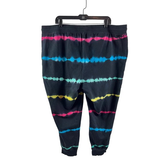 ❌SOLD❌ Torrid Classic Fit Jogger Back Tie Dye Size 3 French Terry Mid-Rise Pant - Picture 4 of 11